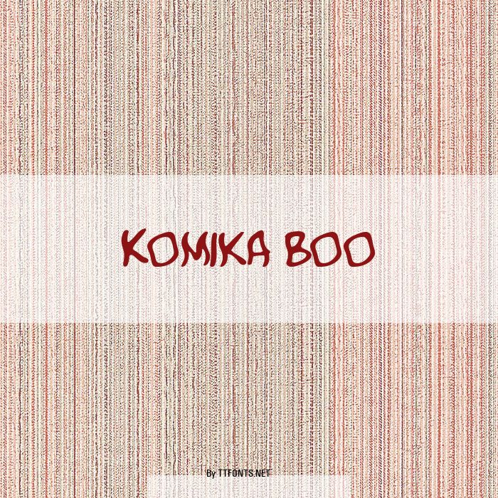 Komika Boo example